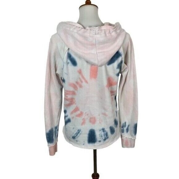 Ocean Drive Hoodie Small Tie Dye Pullover Soft Lounge Cozy Sweatshirt - Picture 4 of 6